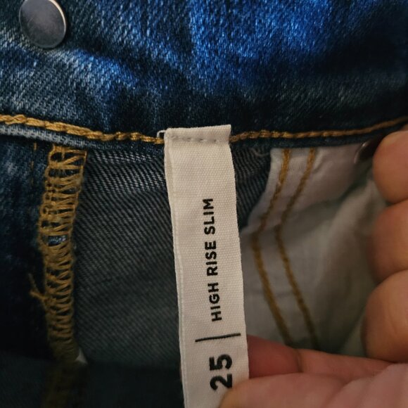 PacSun High Rise Skinny Jeans with Front Slit Detail – Size 25 - Picture 10 of 11